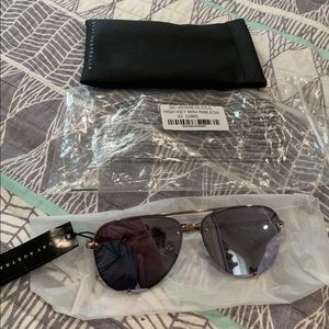 Quay high key mini rimless sunglasses